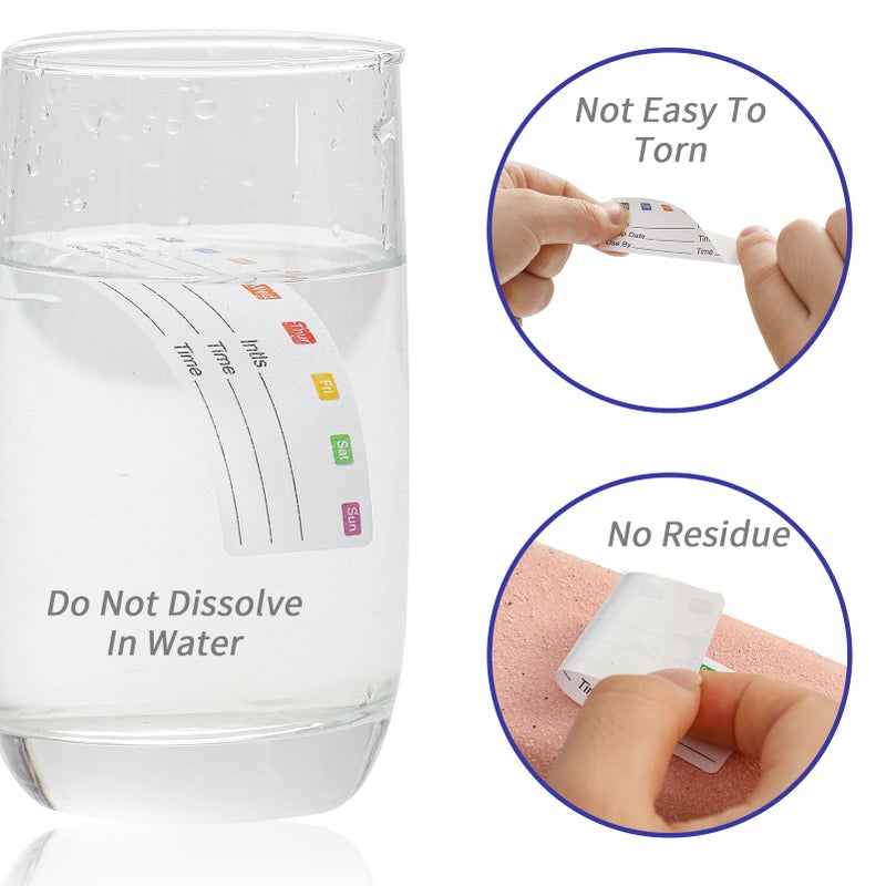 STARLIBOO Removable Freezer Labels  1x3 Inch  300pcs  Waterproof Oil Resistant Easy Clean Leaves No Residue - Image 4